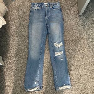 GOOD AMERICAN good boy distressed jeans